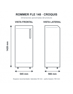 FRIGORÍFICO ROMMER FLE 148 2