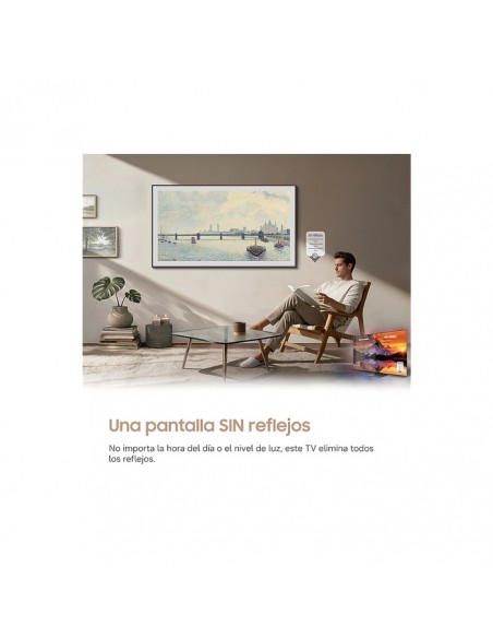 Samsung TQ75LS03HWUXXC: pantalla Glare Free antirreflejos