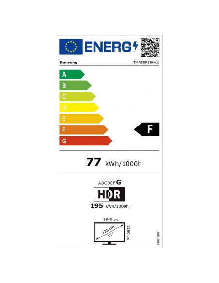 Etiqueta energética europea Samsung TMR55R85HAUXXC