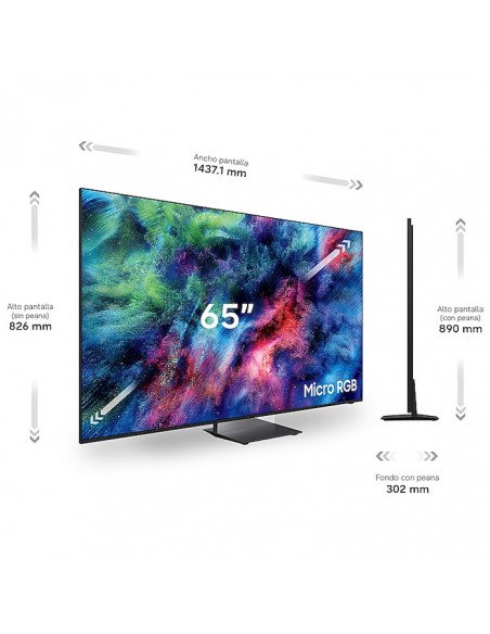 Medidas oficiales Samsung TMR65R95HATXXC