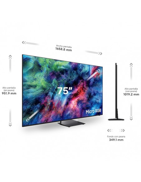Medidas oficiales Samsung TMR75R95HATXXC