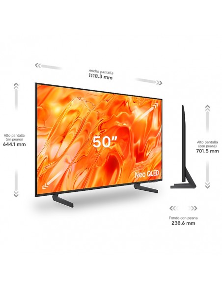 Medidas oficiales Samsung TQ50QN70HAUXXC