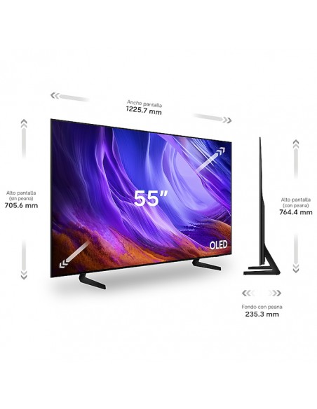 Medidas oficiales Samsung TQ55S83HAEXXC