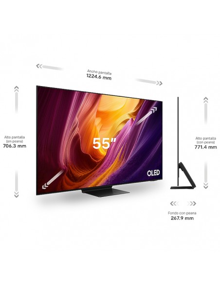 Medidas oficiales Samsung TQ55S95HFTXXC