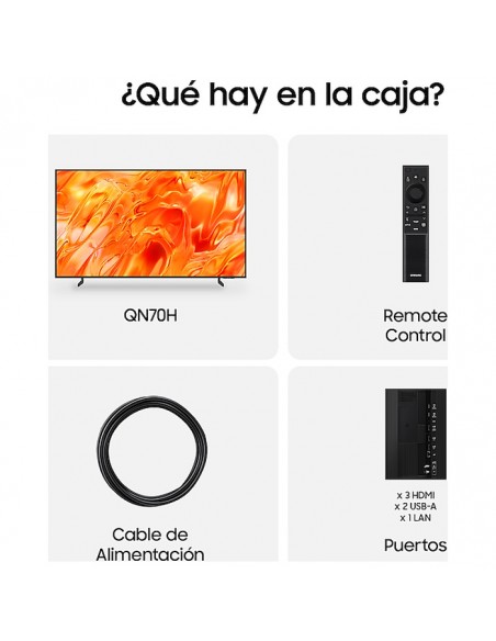 Contenido de la caja Samsung TQ65QN70HAUXXC