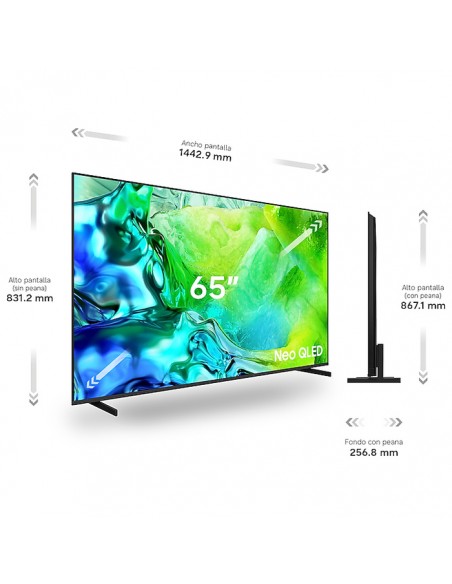 Medidas oficiales Samsung TQ65QN80HAUXXC