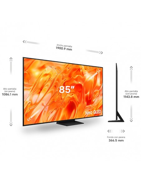 Medidas oficiales Samsung TQ85QN73HAUXXC